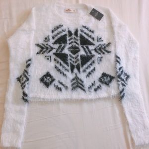 NEW cropped soft and fuzzy sweater